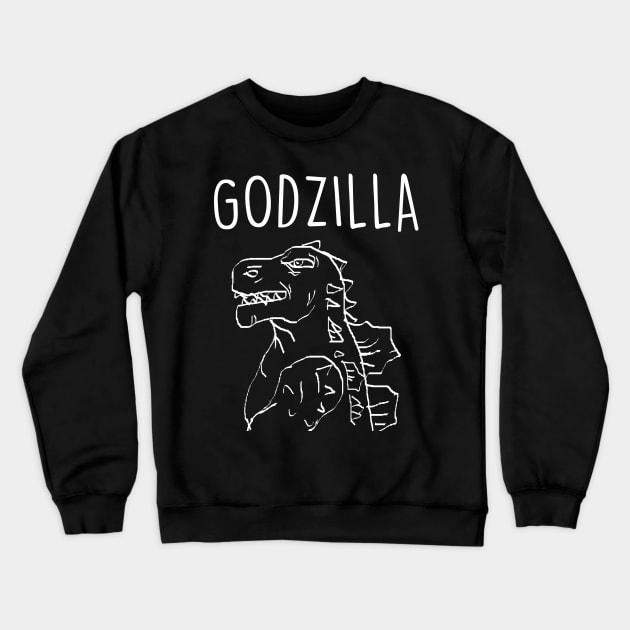 Godzilla Crewneck Sweatshirt by Harryvm